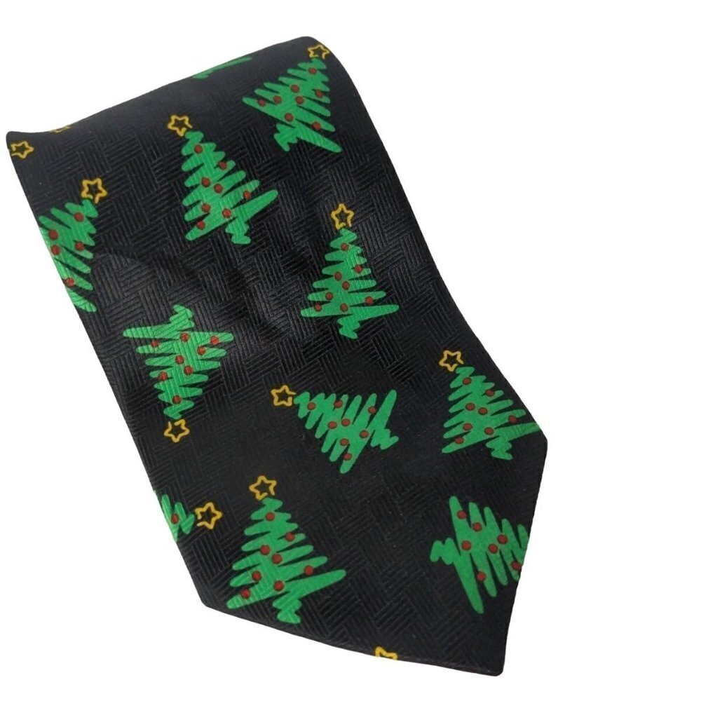 Addiction Christmas Tree All Over Print Holiday Necktie